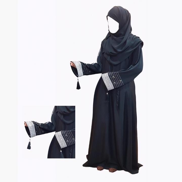 Ladies Embroidery Stone Abaya ( With Stoller )